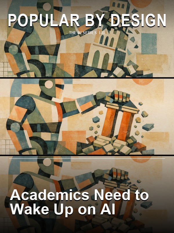Popular by Design: Academics Need to Wake Up on AI