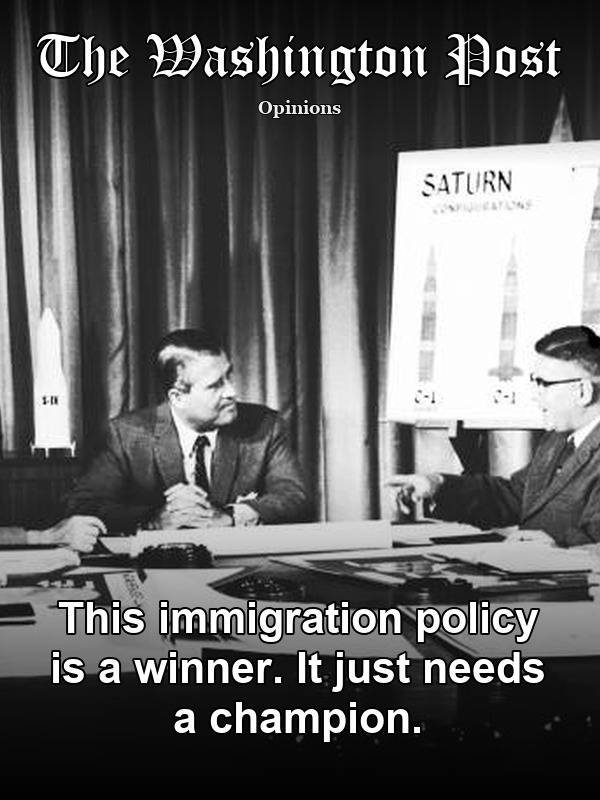 The Washington Post: This immigration policy is a winner. It just needs a champion.
